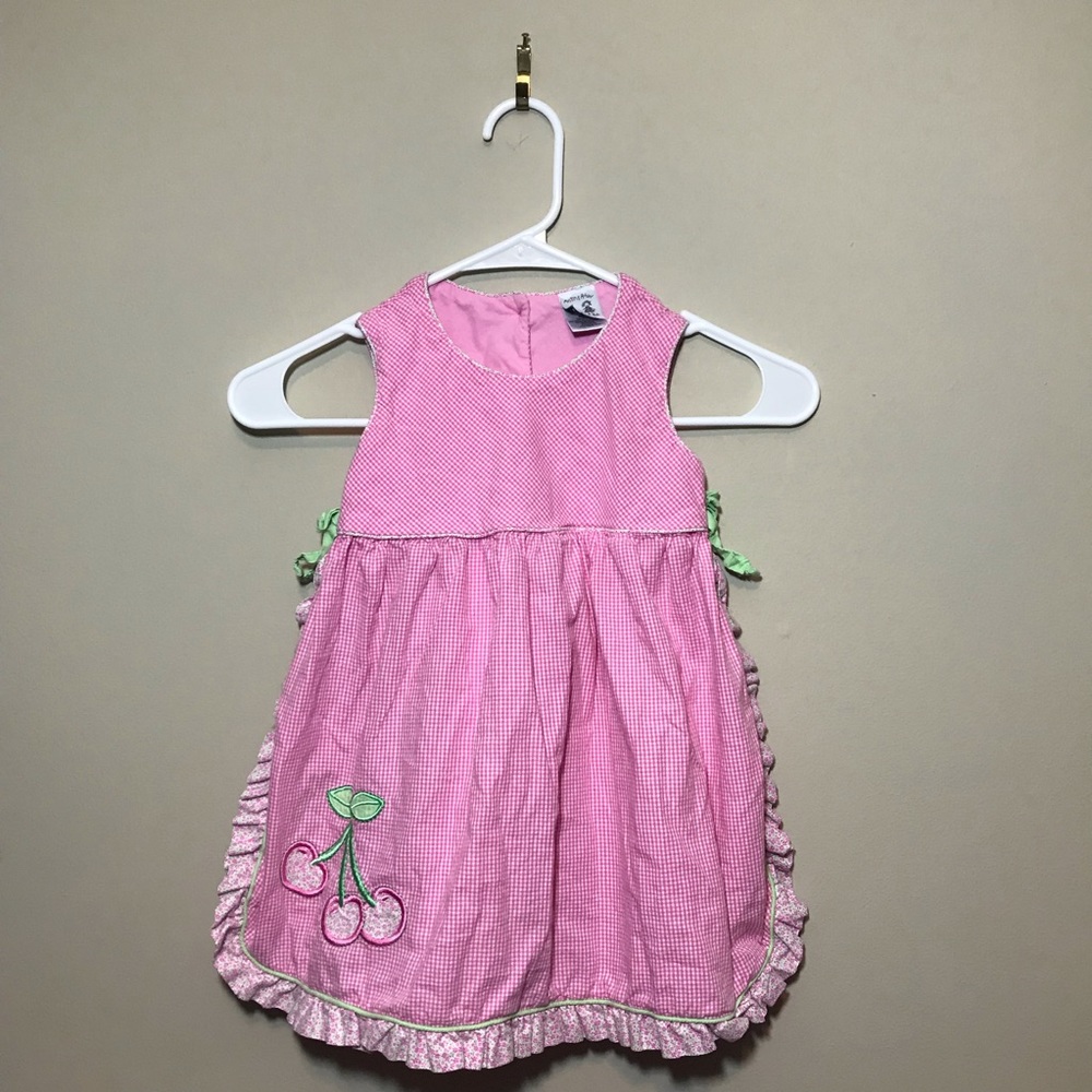 Vintage Austin & Ashley check gingham cherry dress
